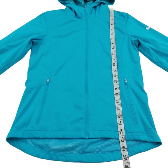 Nike Golf Hooded Jacket Womens Small Blue Mesh Lined Full Zip Activewear - Picture 8 of 11